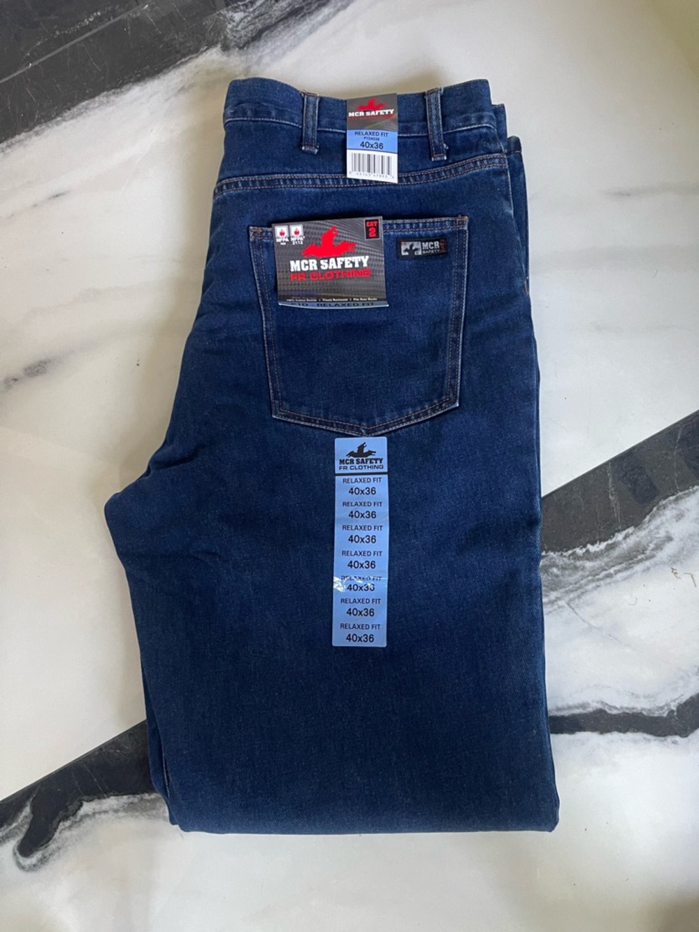 Men’s Straight Fit Dark Blue Jeans